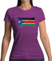 South Sudan Grunge Style Flag Womens T-Shirt South Sudan Grunge Style Flag Womens T-Shirt
