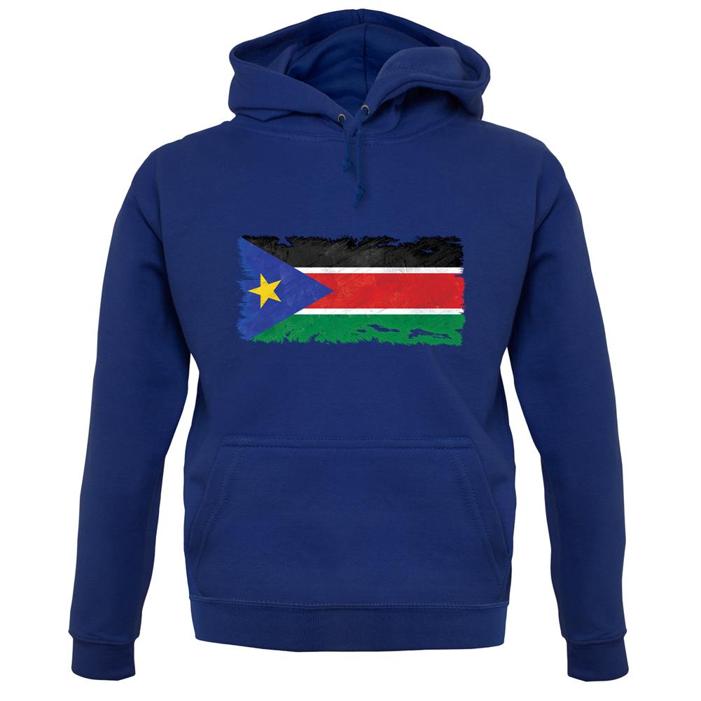 South Sudan Grunge Style Flag unisex hoodie South Sudan Grunge Style Flag unisex hoodie