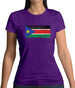 South Sudan Grunge Style Flag Womens T-Shirt South Sudan Grunge Style Flag Womens T-Shirt