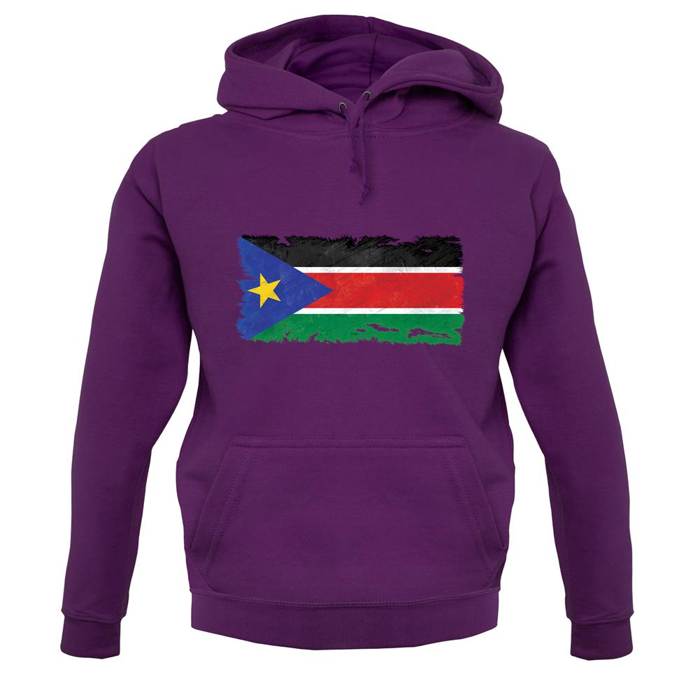South Sudan Grunge Style Flag unisex hoodie South Sudan Grunge Style Flag unisex hoodie