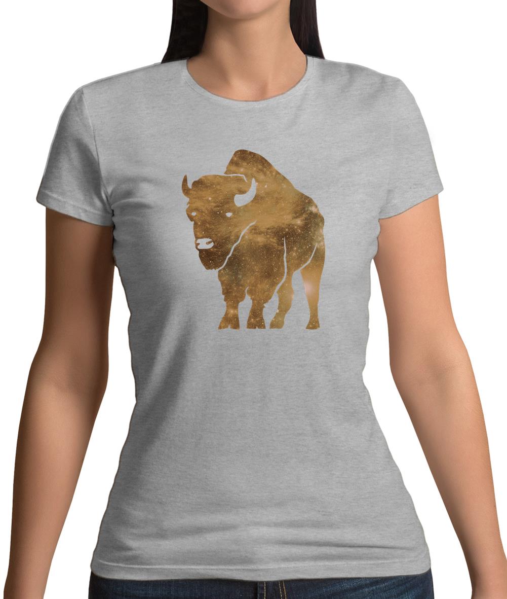Space Animals - Bison Womens T-Shirt Space Animals - Bison Womens T-Shirt