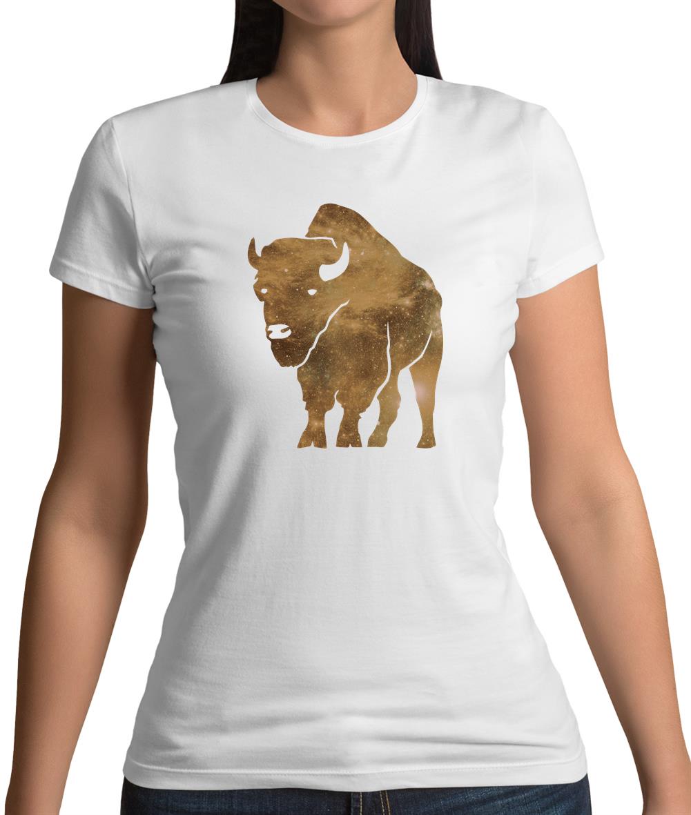 Space Animals - Bison Womens T-Shirt Space Animals - Bison Womens T-Shirt