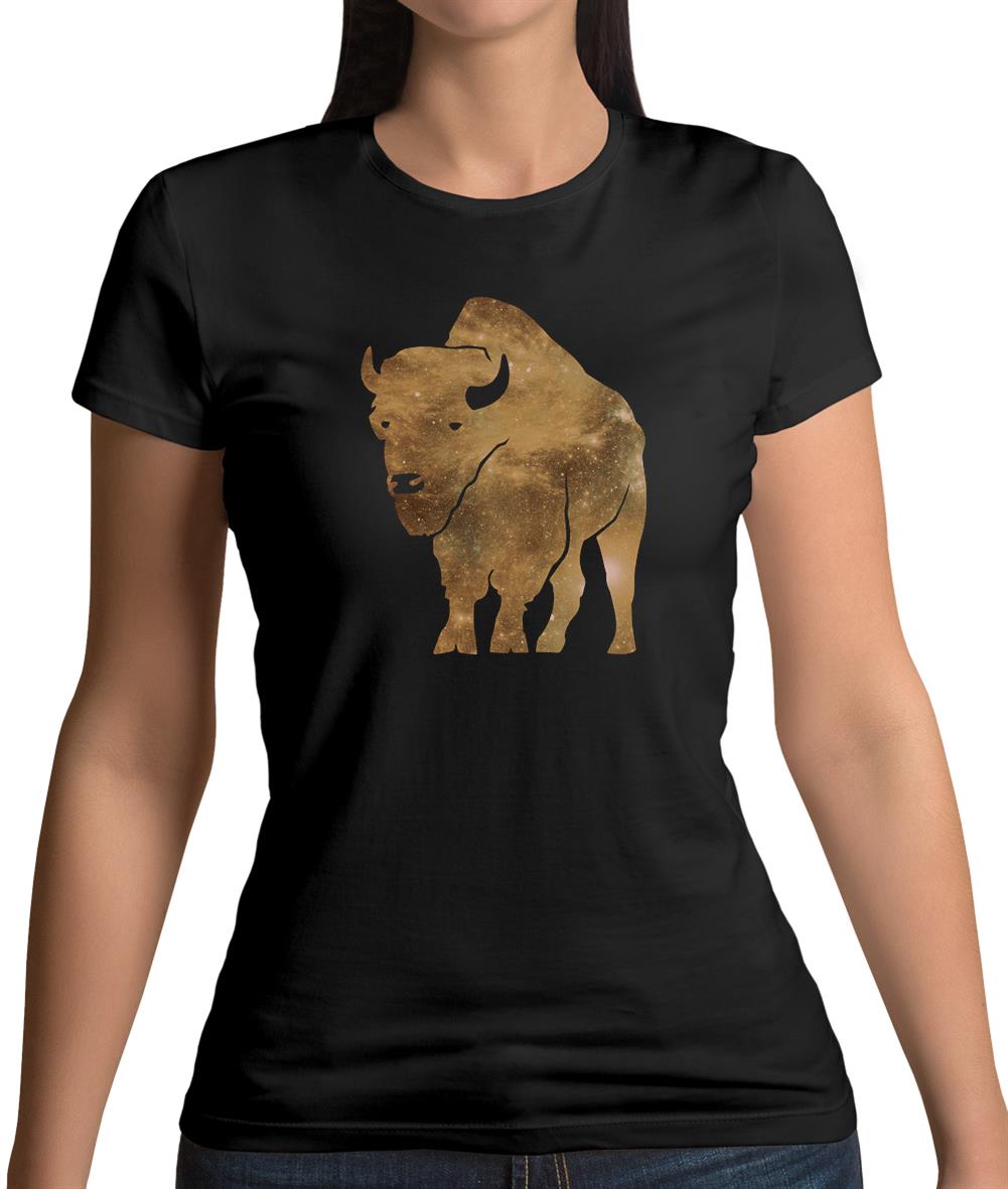 Space Animals - Bison Womens T-Shirt Space Animals - Bison Womens T-Shirt