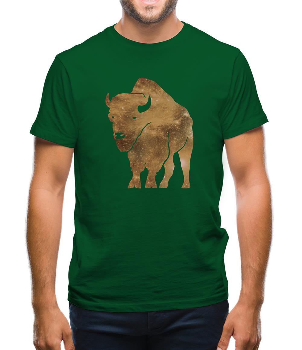 Space Animals - Bison Mens T-Shirt Space Animals - Bison Mens T-Shirt