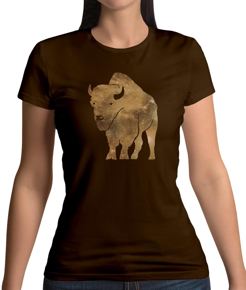 Space Animals - Bison Womens T-Shirt Space Animals - Bison Womens T-Shirt