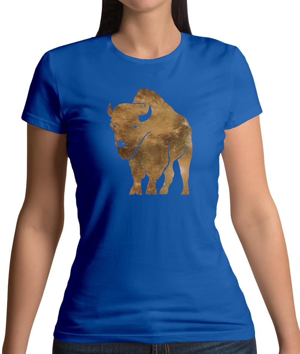 Space Animals - Bison Womens T-Shirt Space Animals - Bison Womens T-Shirt