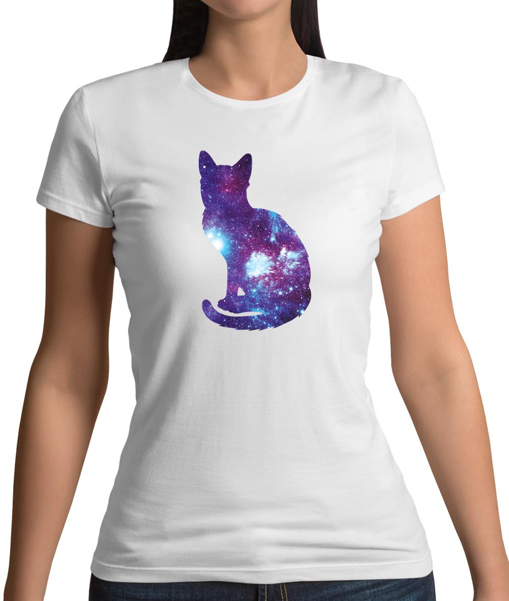 Space Animals - Cat Womens T-Shirt Space Animals - Cat Womens T-Shirt