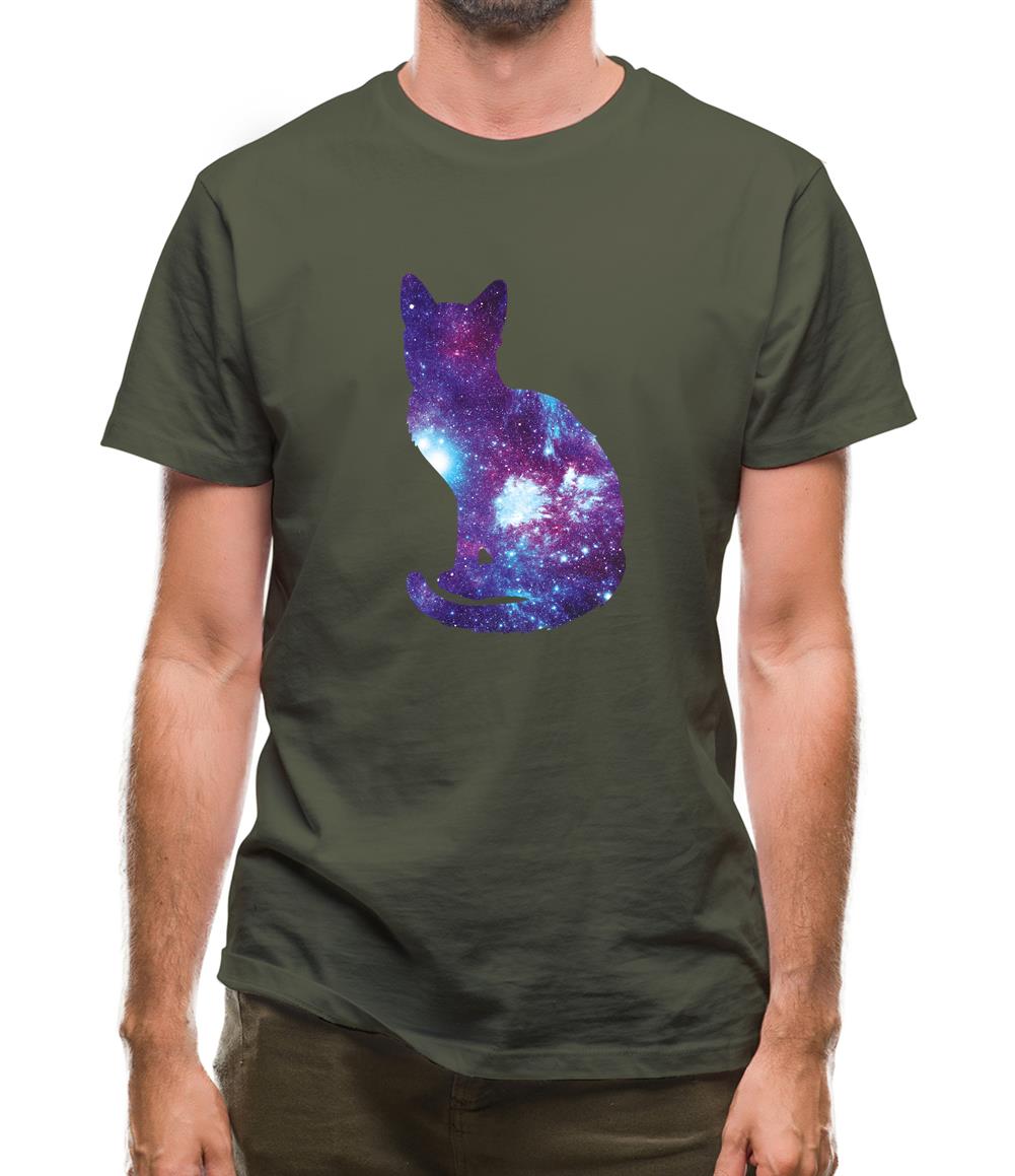 Space Animals - Cat Mens T-Shirt Space Animals - Cat Mens T-Shirt
