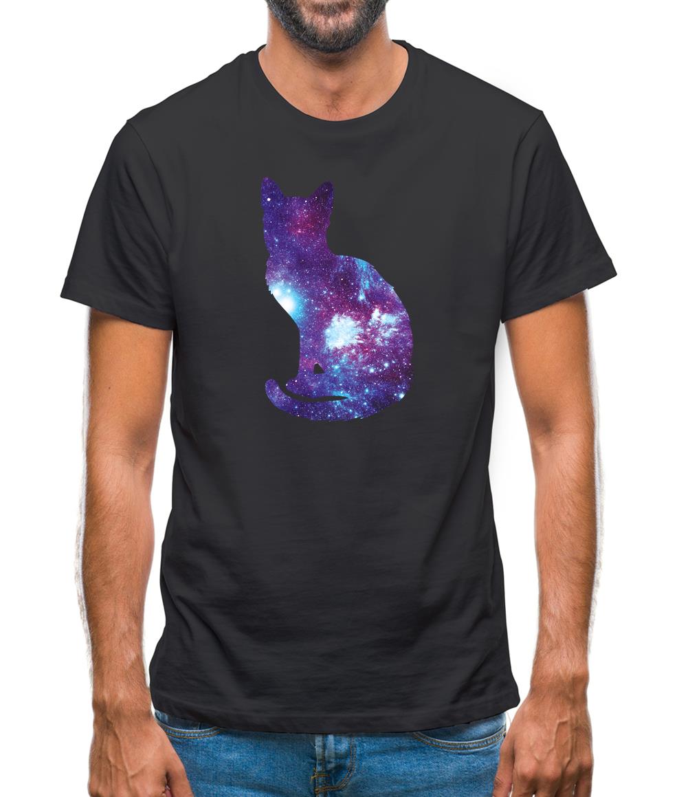 Space Animals - Cat Mens T-Shirt Space Animals - Cat Mens T-Shirt