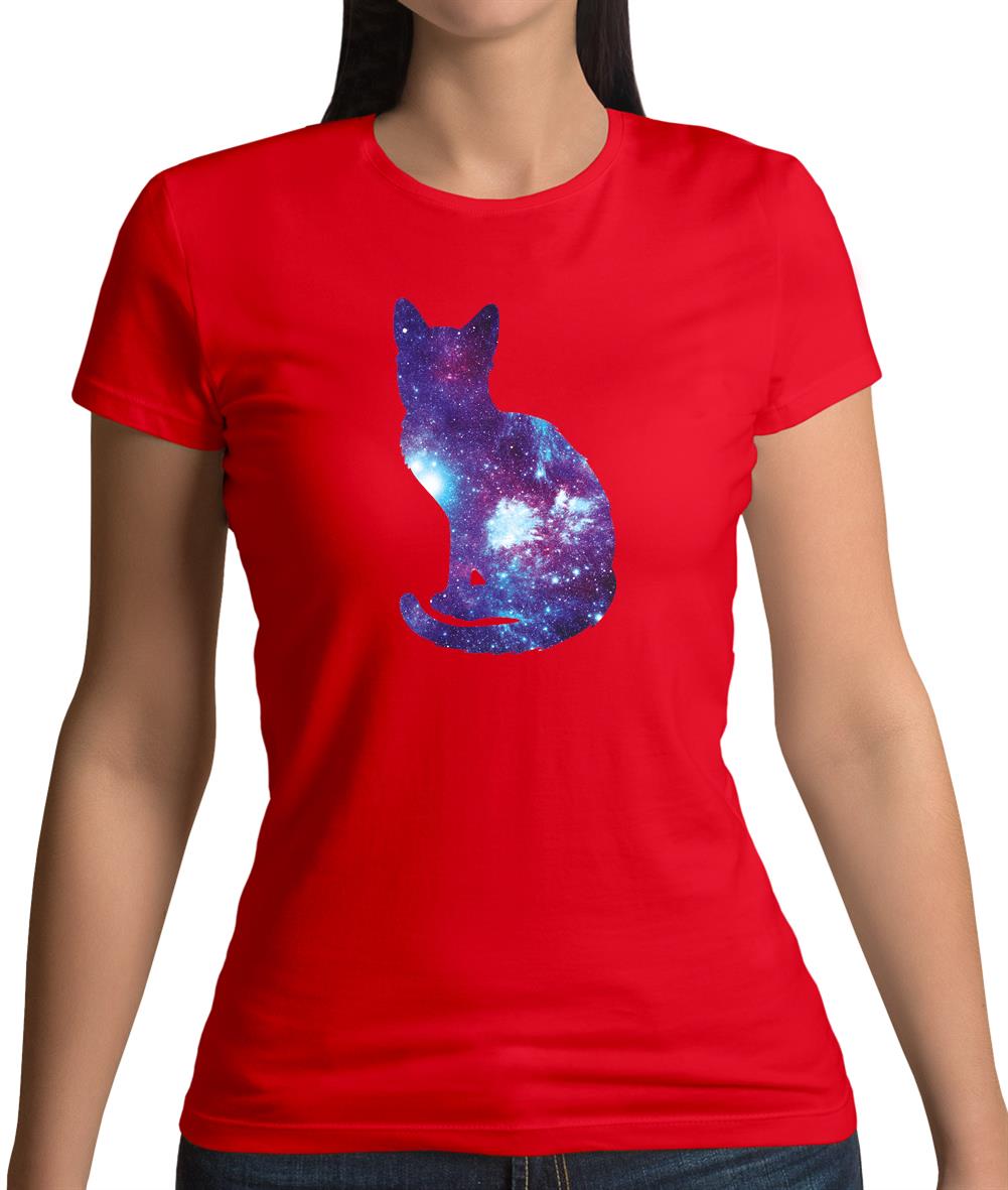 Space Animals - Cat Womens T-Shirt Space Animals - Cat Womens T-Shirt