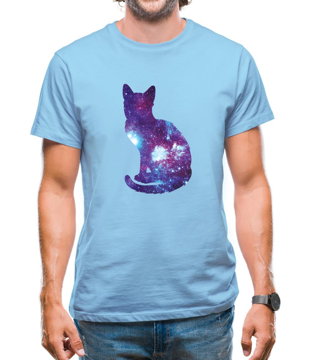 Space Animals - Cat Mens T-Shirt Space Animals - Cat Mens T-Shirt