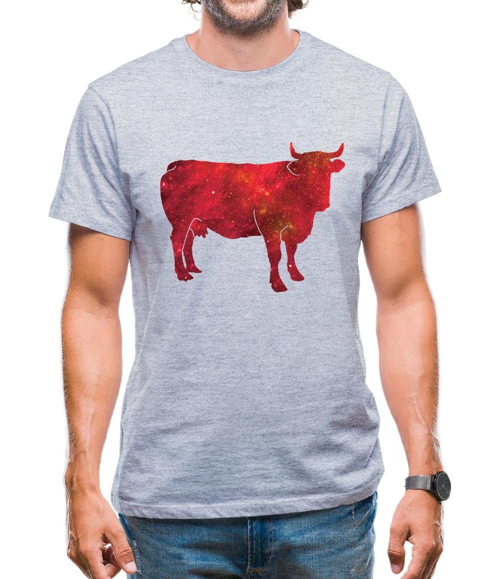 Space Animals - Cow Mens T-Shirt Space Animals - Cow Mens T-Shirt