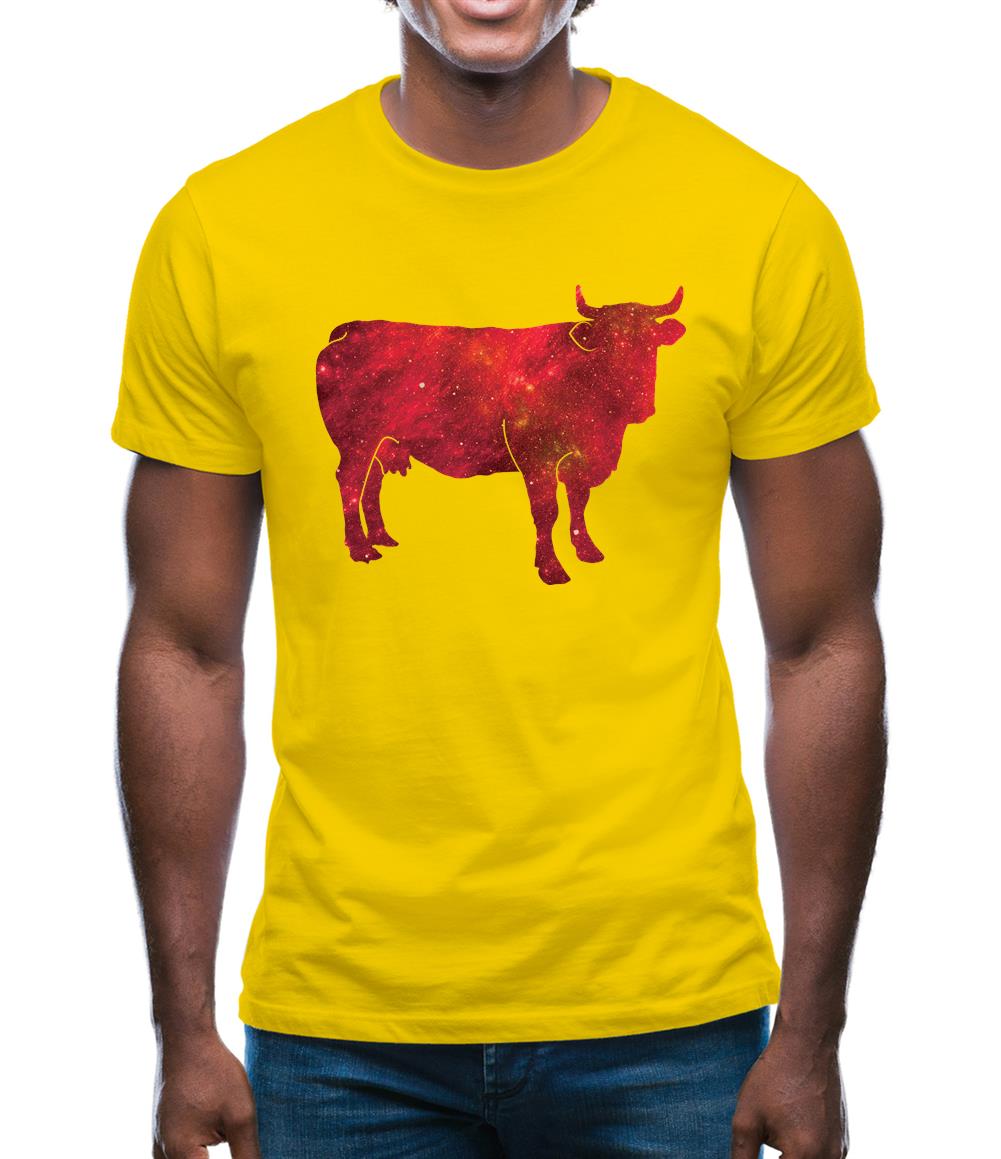 Space Animals - Cow Mens T-Shirt Space Animals - Cow Mens T-Shirt