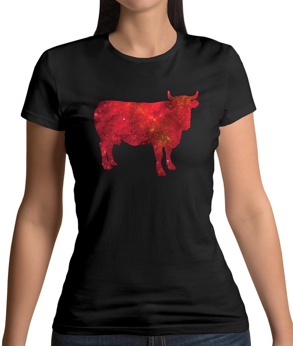 Space Animals - Cow Womens T-Shirt Space Animals - Cow Womens T-Shirt