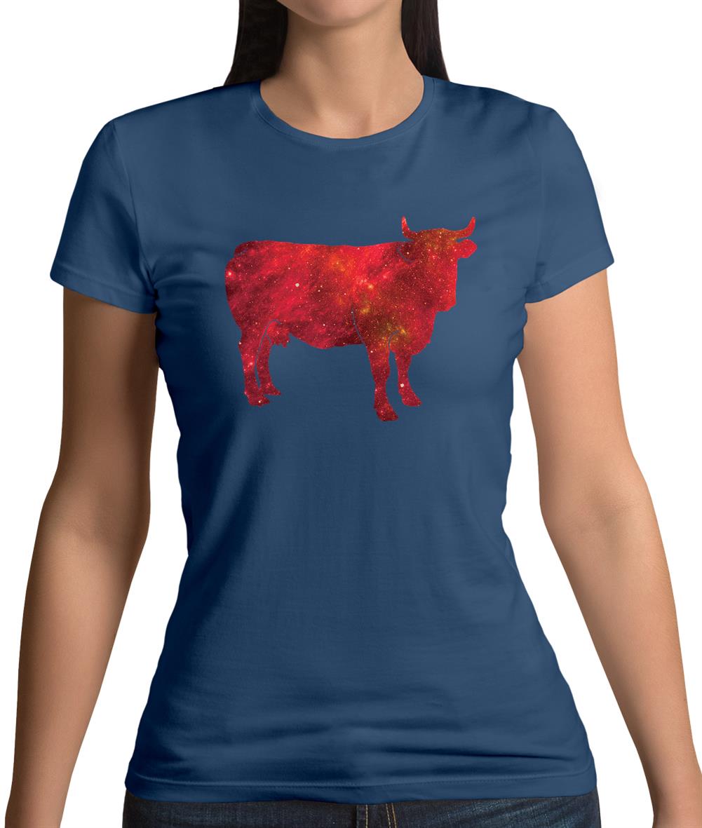 Space Animals - Cow Womens T-Shirt Space Animals - Cow Womens T-Shirt