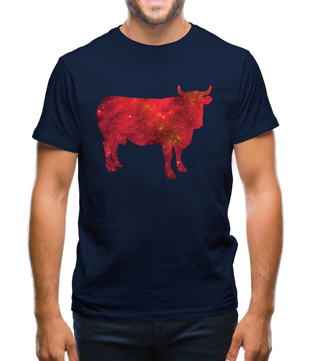 Space Animals - Cow Mens T-Shirt Space Animals - Cow Mens T-Shirt
