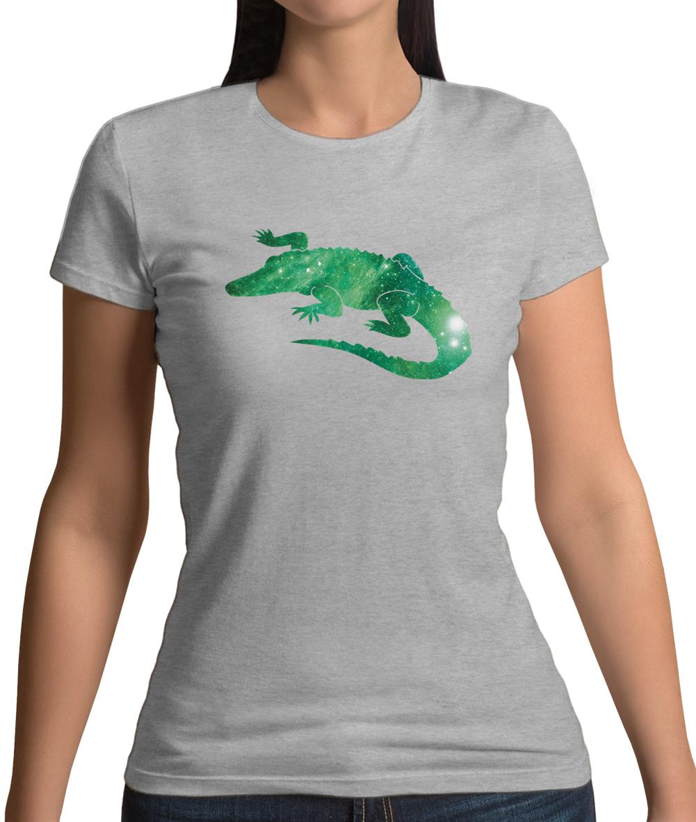 Space Animals - Crocodile Womens T-Shirt Space Animals - Crocodile Womens T-Shirt