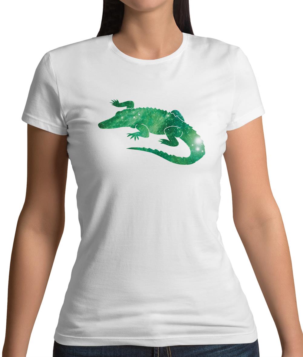 Space Animals - Crocodile Womens T-Shirt Space Animals - Crocodile Womens T-Shirt