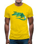 Space Animals - Crocodile Mens T-Shirt Space Animals - Crocodile Mens T-Shirt