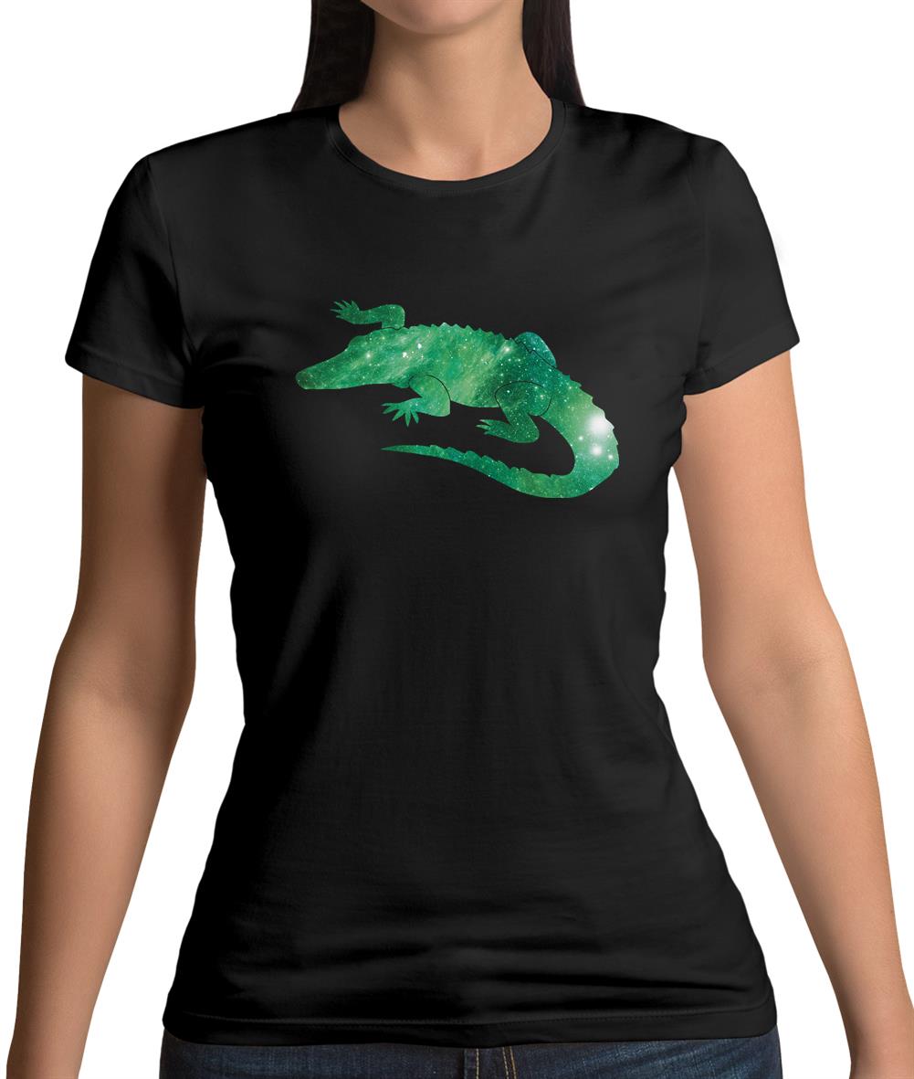 Space Animals - Crocodile Womens T-Shirt Space Animals - Crocodile Womens T-Shirt