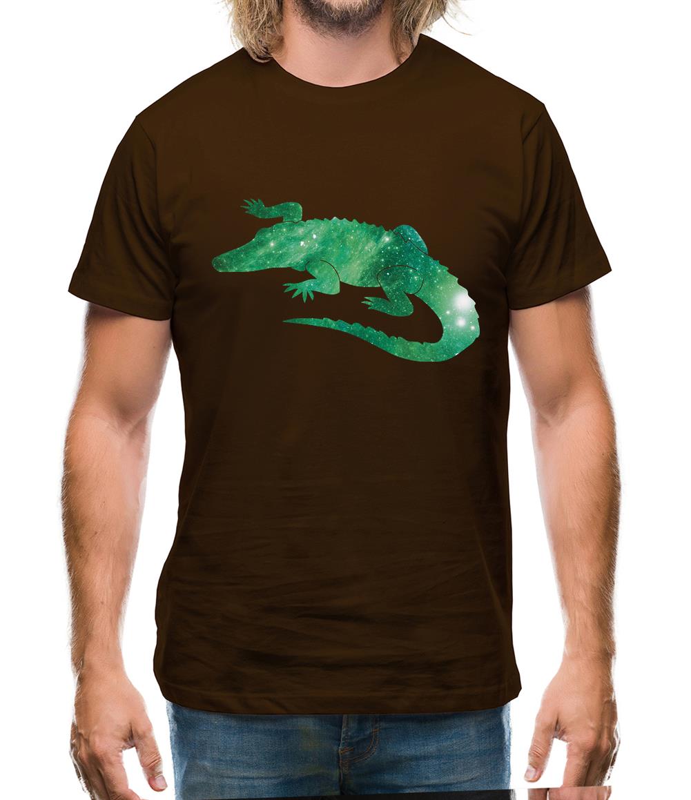 Space Animals - Crocodile Mens T-Shirt Space Animals - Crocodile Mens T-Shirt