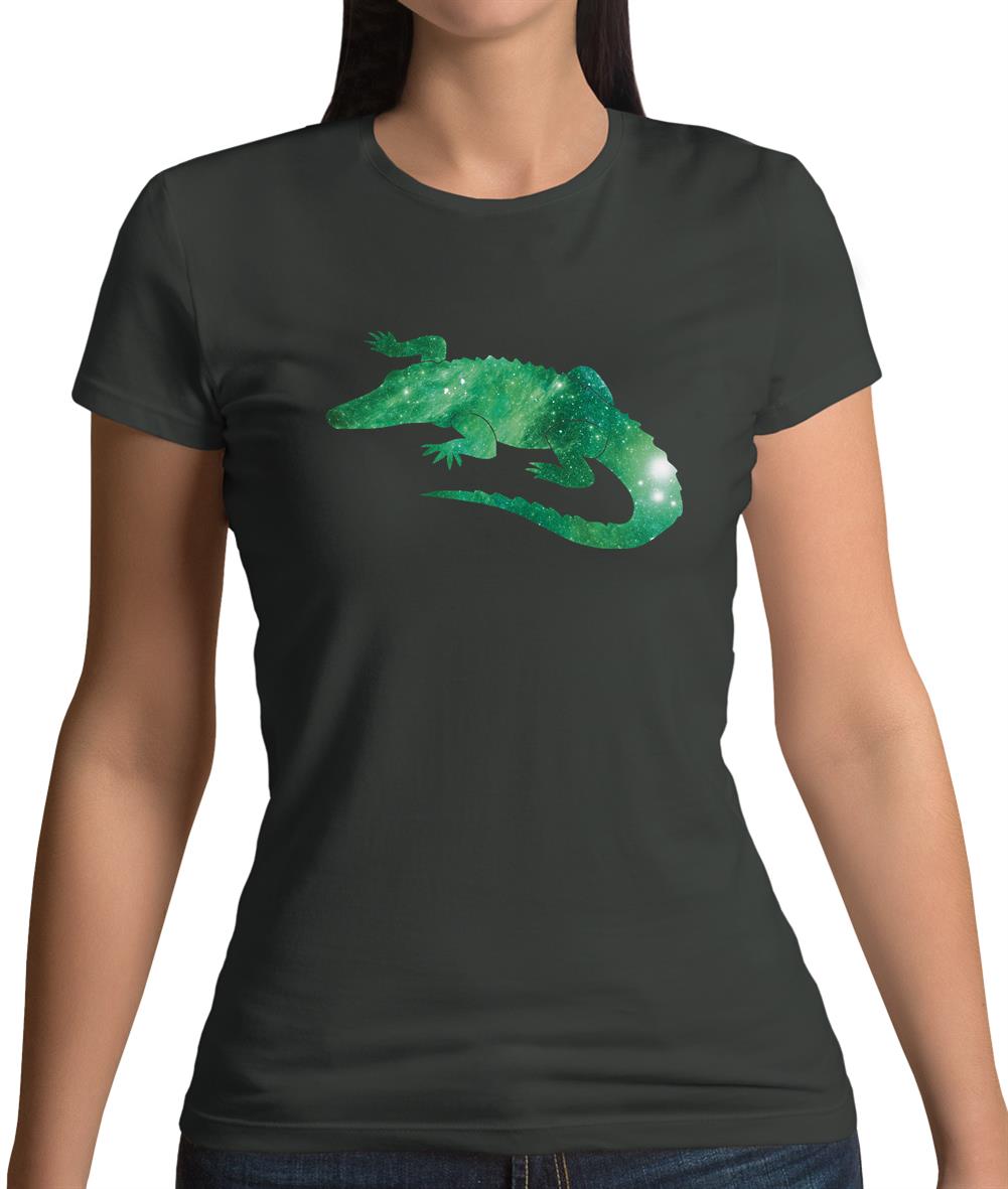 Space Animals - Crocodile Womens T-Shirt Space Animals - Crocodile Womens T-Shirt