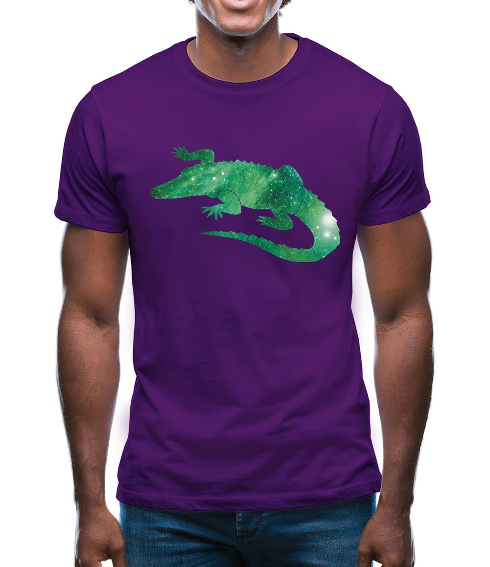 Space Animals - Crocodile Mens T-Shirt Space Animals - Crocodile Mens T-Shirt