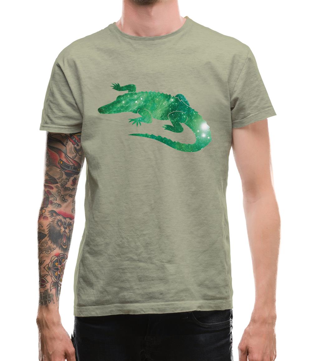 Space Animals - Crocodile Mens T-Shirt Space Animals - Crocodile Mens T-Shirt