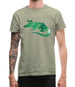 Space Animals - Crocodile Mens T-Shirt Space Animals - Crocodile Mens T-Shirt