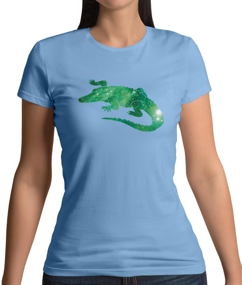 Space Animals - Crocodile Womens T-Shirt Space Animals - Crocodile Womens T-Shirt