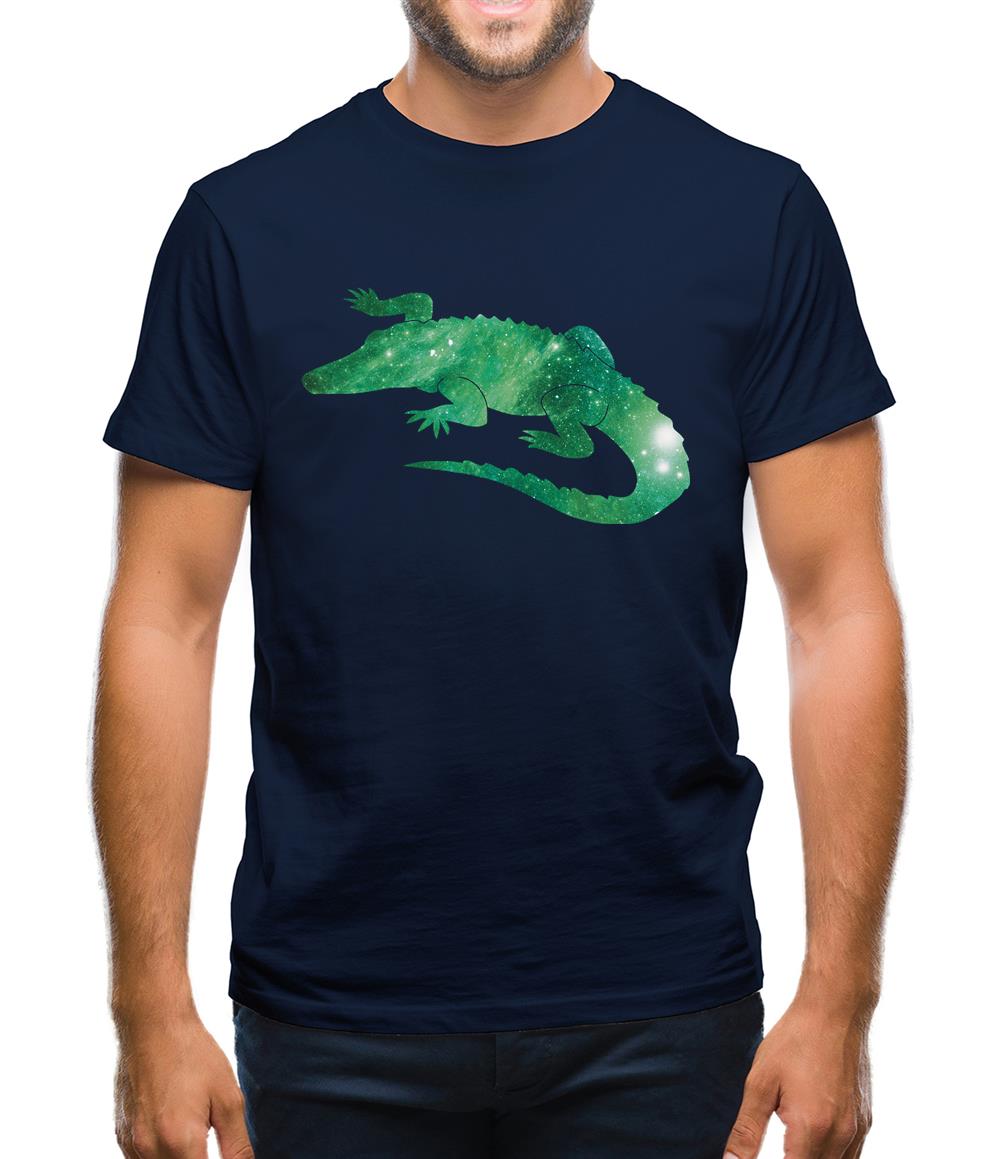 Space Animals - Crocodile Mens T-Shirt Space Animals - Crocodile Mens T-Shirt