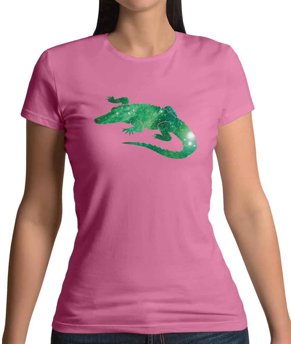 Space Animals - Crocodile Womens T-Shirt Space Animals - Crocodile Womens T-Shirt