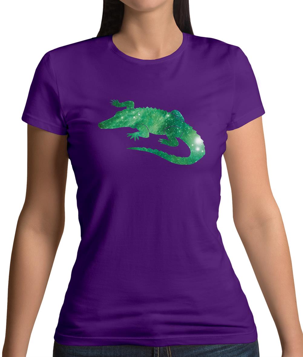 Space Animals - Crocodile Womens T-Shirt Space Animals - Crocodile Womens T-Shirt