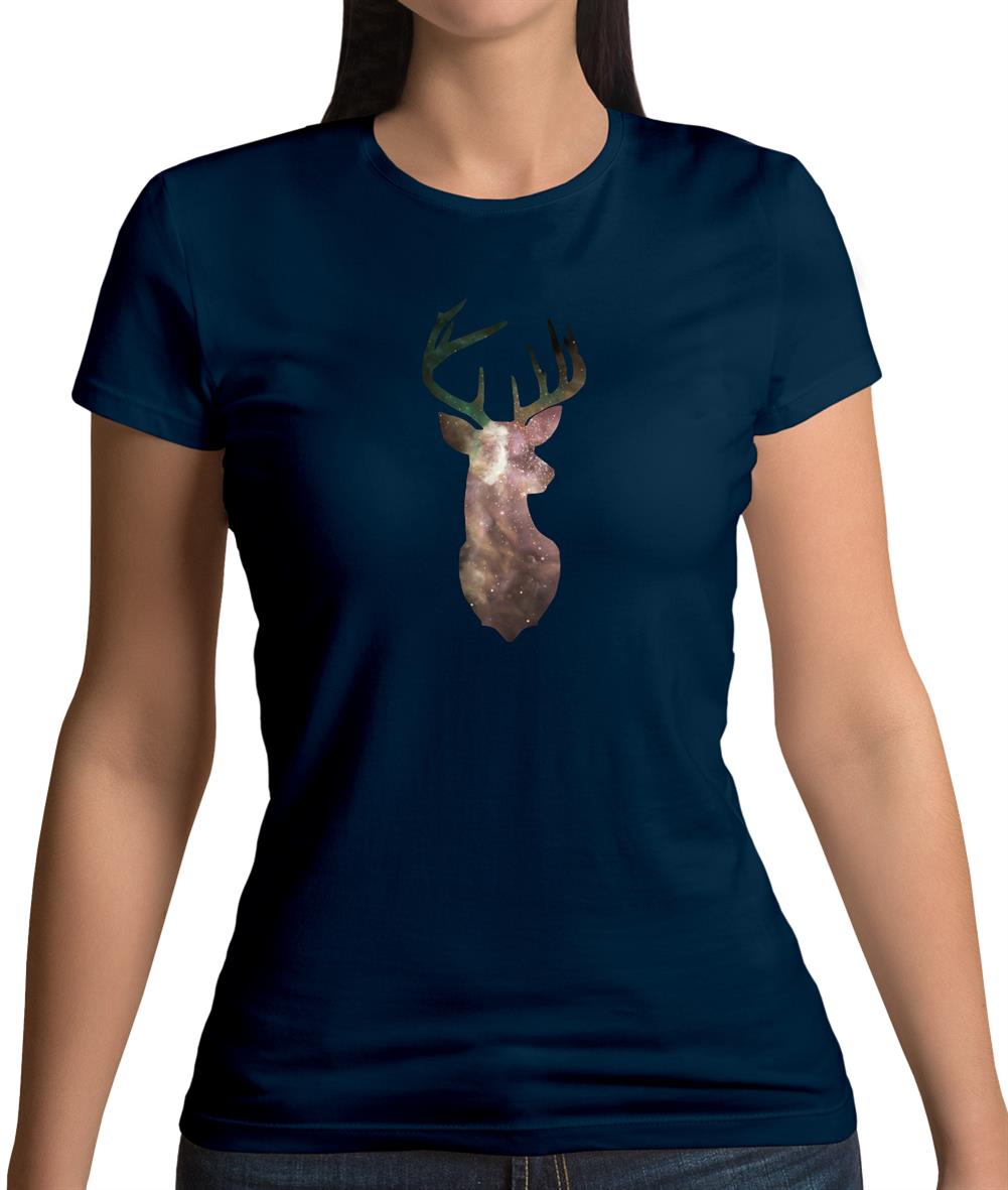 Space Animals - Deer Womens T-Shirt Space Animals - Deer Womens T-Shirt