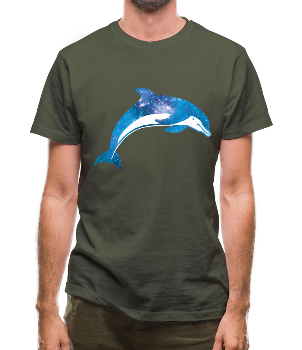 Space Animals - Dolphin Mens T-Shirt Space Animals - Dolphin Mens T-Shirt