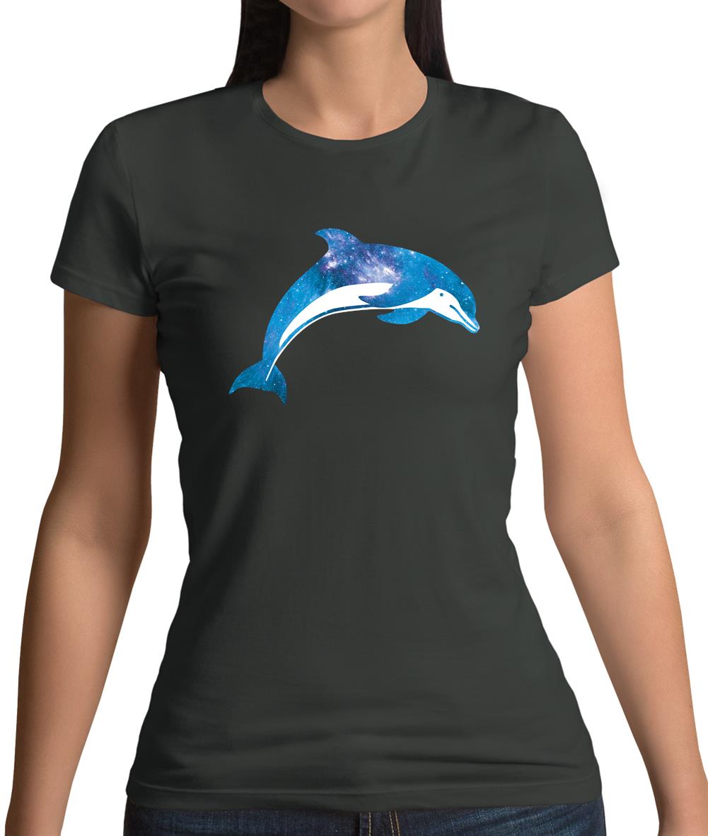 Space Animals - Dolphin Womens T-Shirt Space Animals - Dolphin Womens T-Shirt