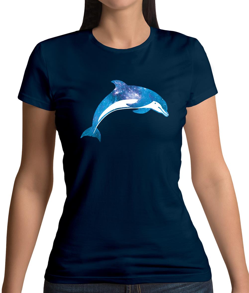 Space Animals - Dolphin Womens T-Shirt Space Animals - Dolphin Womens T-Shirt