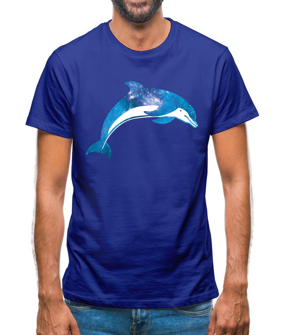 Space Animals - Dolphin Mens T-Shirt Space Animals - Dolphin Mens T-Shirt