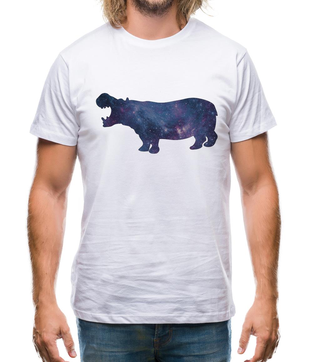 Space Animals - Hippo Mens T-Shirt Space Animals - Hippo Mens T-Shirt