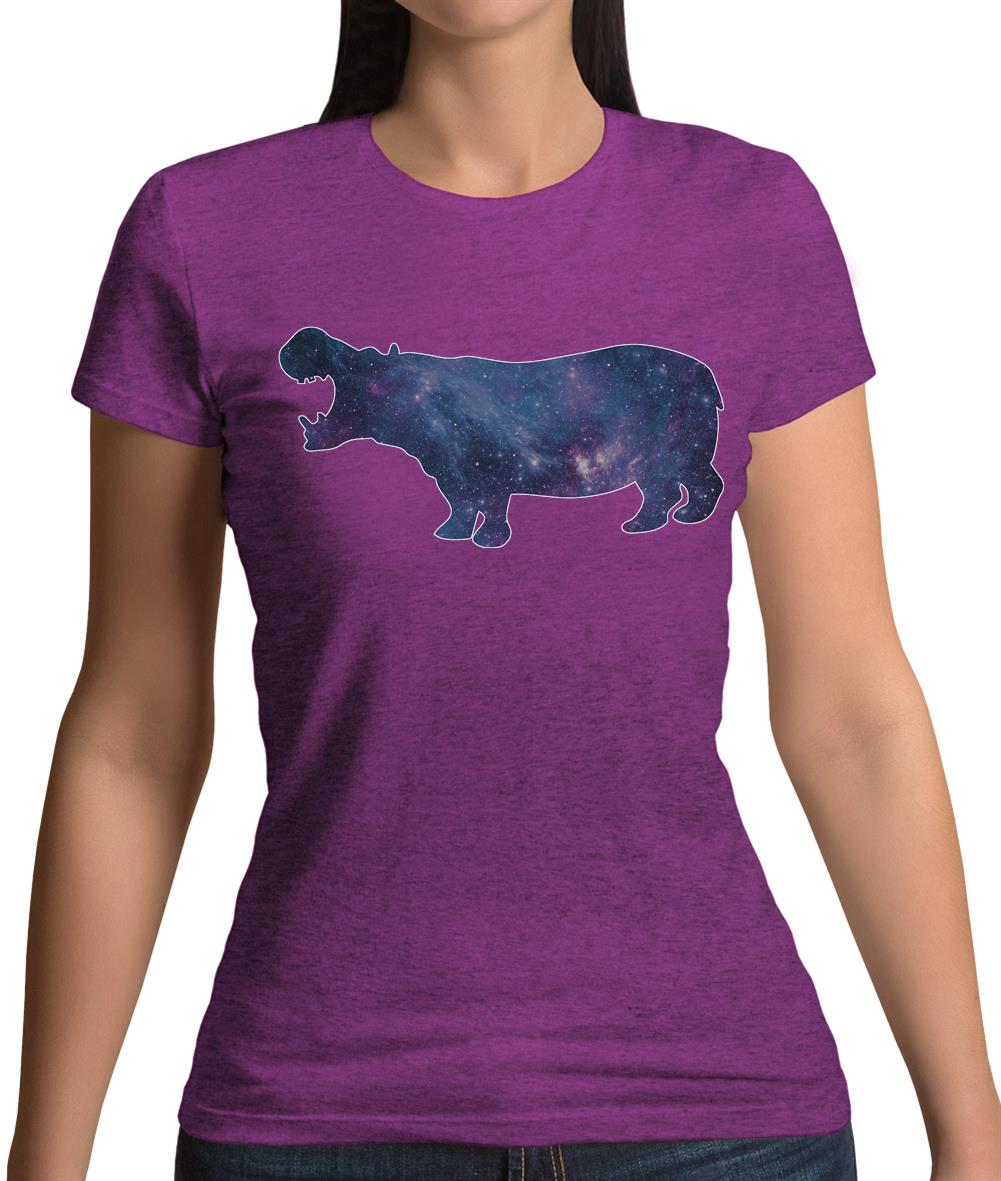 Space Animals - Hippo Womens T-Shirt Space Animals - Hippo Womens T-Shirt