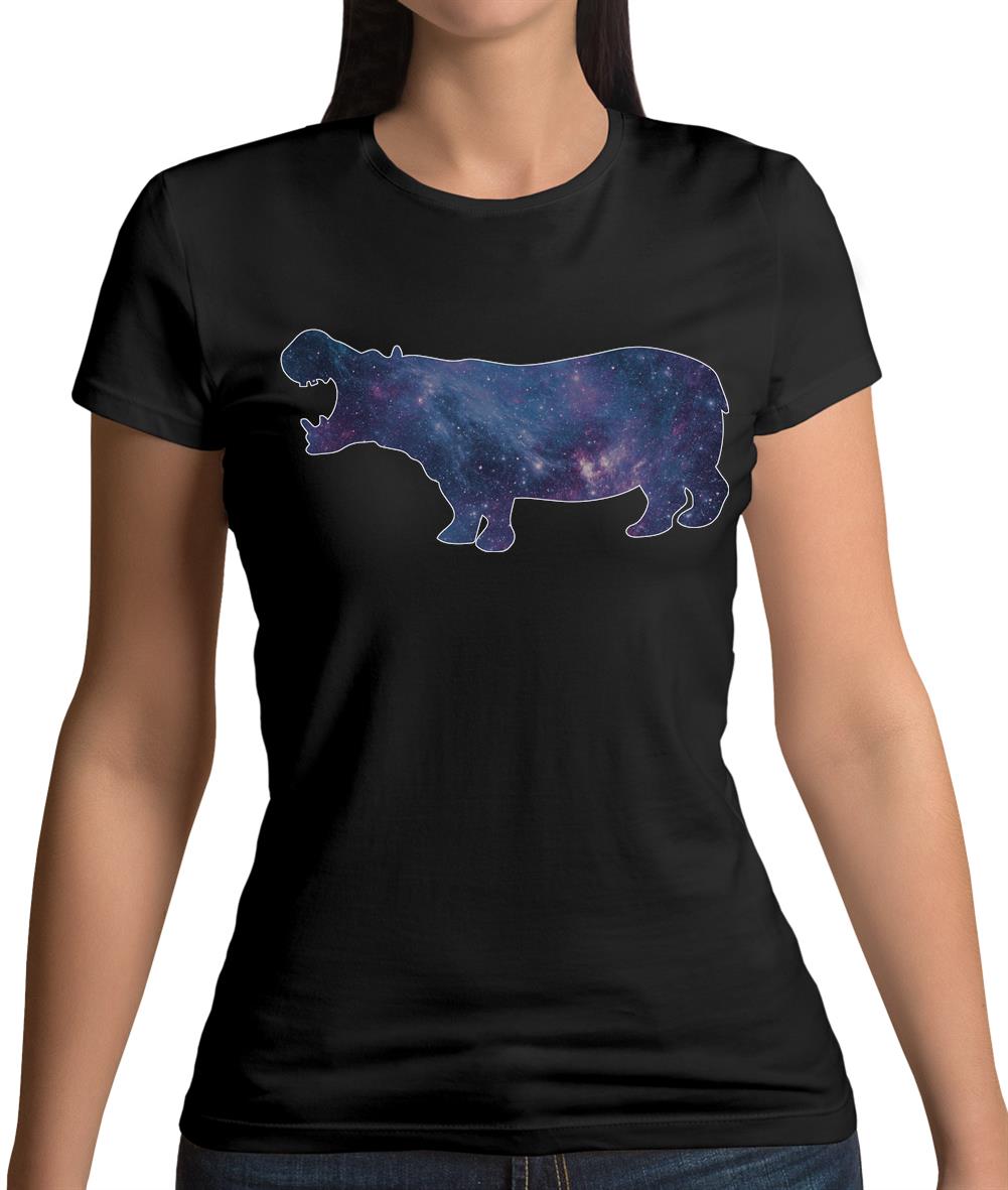 Space Animals - Hippo Womens T-Shirt Space Animals - Hippo Womens T-Shirt