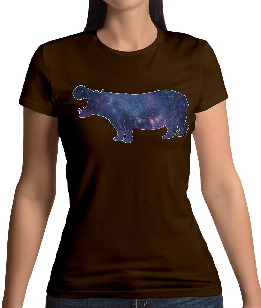 Space Animals - Hippo Womens T-Shirt Space Animals - Hippo Womens T-Shirt
