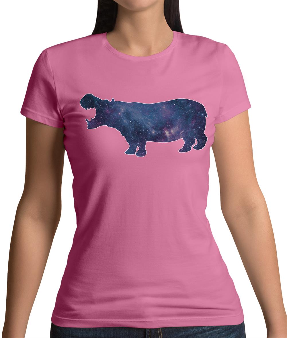 Space Animals - Hippo Womens T-Shirt Space Animals - Hippo Womens T-Shirt