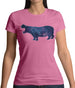 Space Animals - Hippo Womens T-Shirt Space Animals - Hippo Womens T-Shirt
