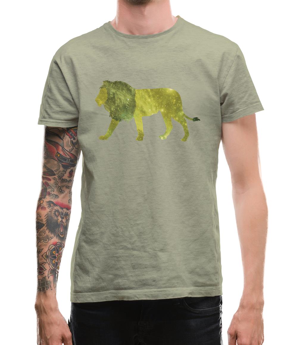 Space Animals - Lion Mens T-Shirt Space Animals - Lion Mens T-Shirt