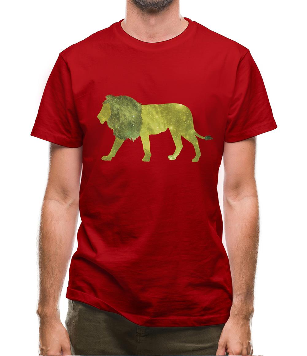 Space Animals - Lion Mens T-Shirt Space Animals - Lion Mens T-Shirt