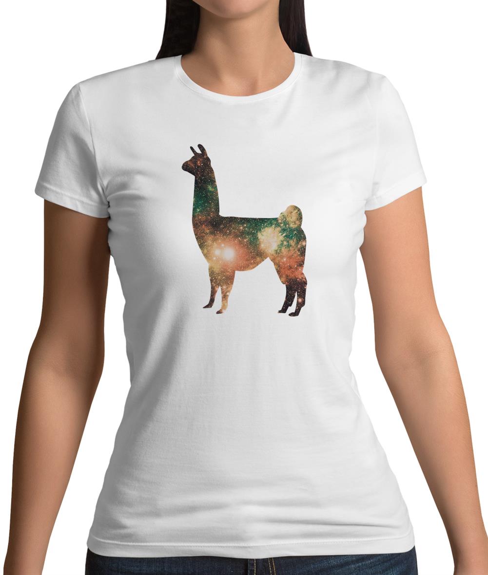 Space Animals - Llama Womens T-Shirt Space Animals - Llama Womens T-Shirt