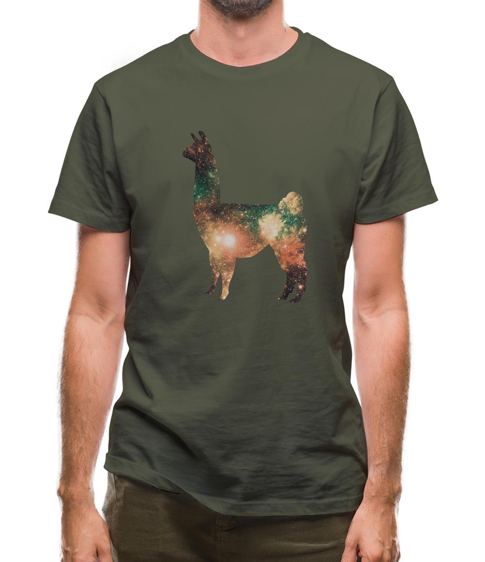 Space Animals - Llama Mens T-Shirt Space Animals - Llama Mens T-Shirt