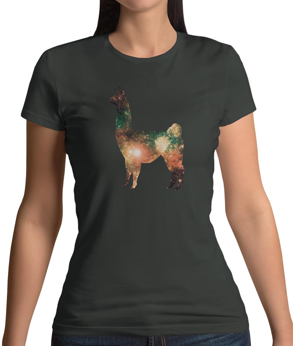Space Animals - Llama Womens T-Shirt Space Animals - Llama Womens T-Shirt