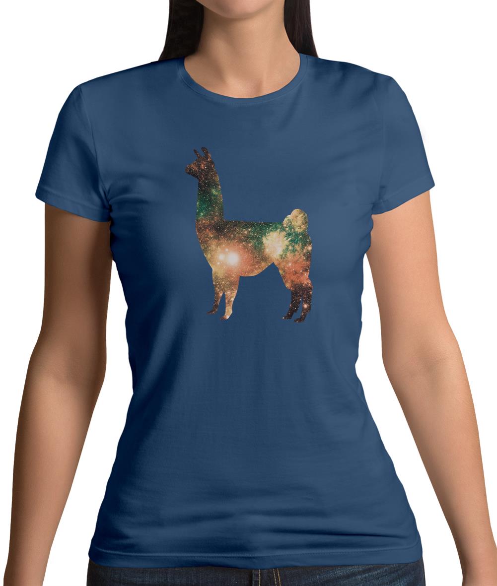 Space Animals - Llama Womens T-Shirt Space Animals - Llama Womens T-Shirt